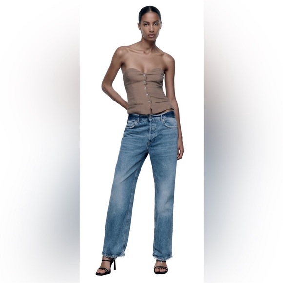 ZARA THE RELAXED BOYFRIEND JEAN - Picture 1 of 5